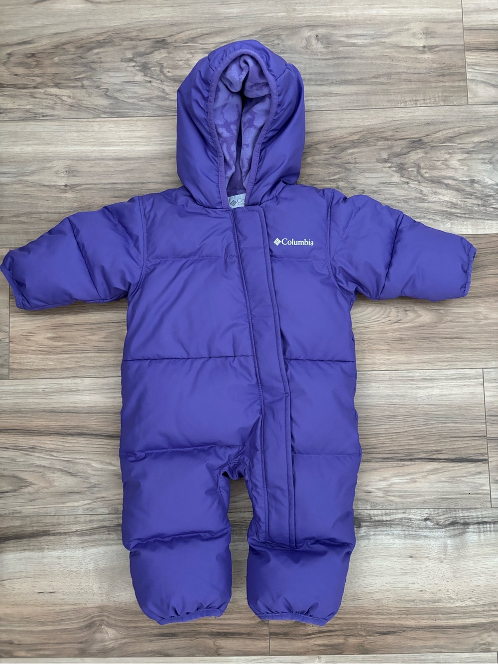 Columbia Purple Snuggly Bunny One Piece Bunting Snowsuit